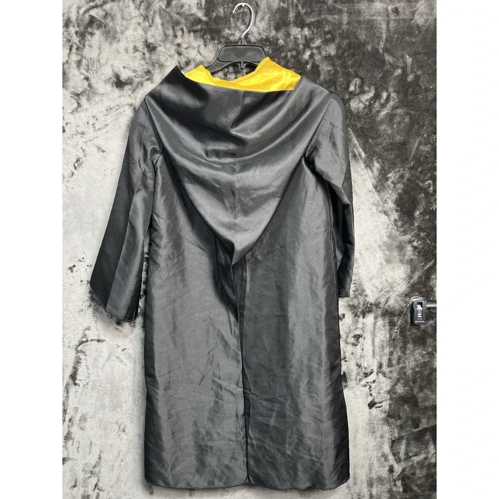 Harry Potter Hufflepuff Robe Cloak Hood Wizard Costume Cosplay Durable See Measu